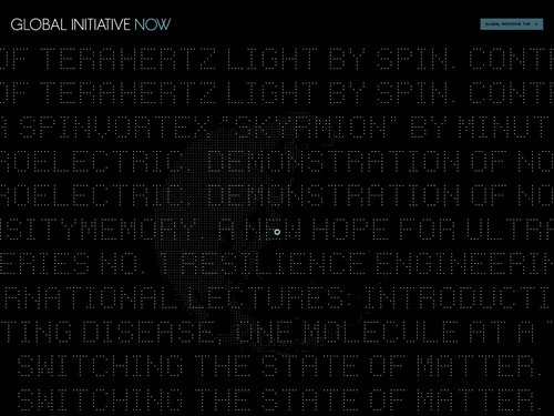 「GLOBAL INITIATIVE NOW」のキャプチャ画像