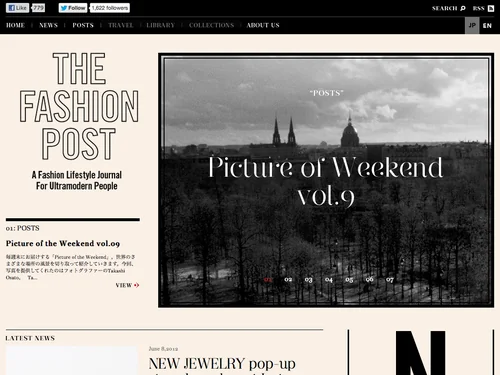 「THE FASHION POST [ザ・ファッションポスト]」のキャプチャ画像