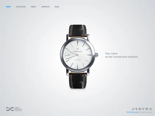 「Own edition. Swiss made.」のキャプチャ画像