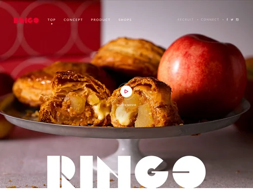 「焼きたてカスタードアップルパイ専門店 RINGO」のキャプチャ画像