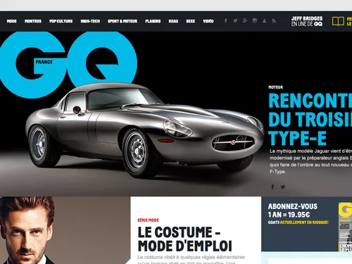 「Magazine homme GQ, mode, culture, beauté, lifestyle, Magazine homme GQ | GQ」のキャプチャ画像