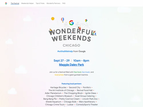「Wonderful Weekends | #withalittlehelp from Google」のキャプチャ画像