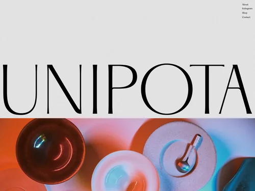 「UNIPOTA | 陶器、磁器、漆器のセレクトショップ」のキャプチャ画像