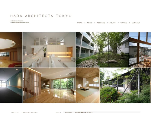 「HADA ARCHITECTS TOKYO | 羽田設計事務所」のキャプチャ画像