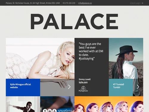「Palace &ndash; An exceptional design studio」のキャプチャ画像
