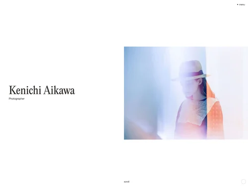 「Kenichi Aikawa ― Photographer」のキャプチャ画像