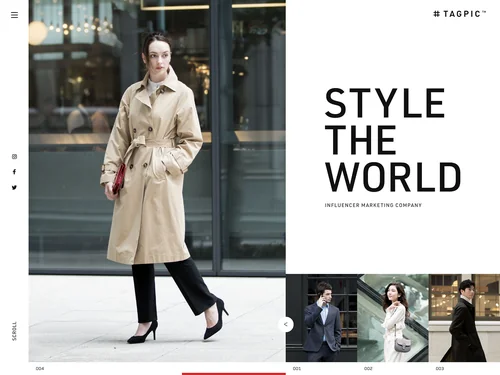 「TAGPIC Inc. | Style the World」のキャプチャ画像