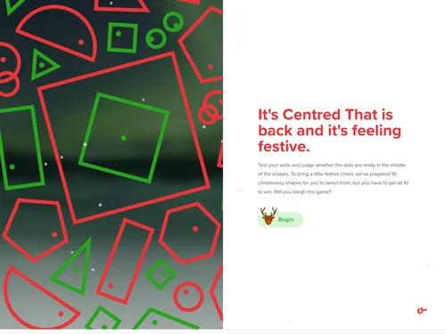 「It's Centred That | Test Your Designer Eye」のキャプチャ画像