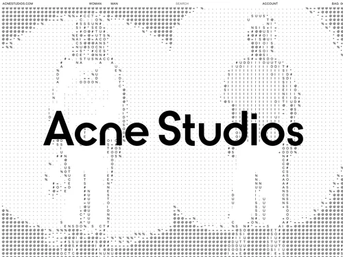 「Acne Studios - Shop the official site」のキャプチャ画像