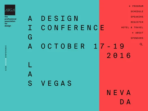 「AIGA Design Conference」のキャプチャ画像
