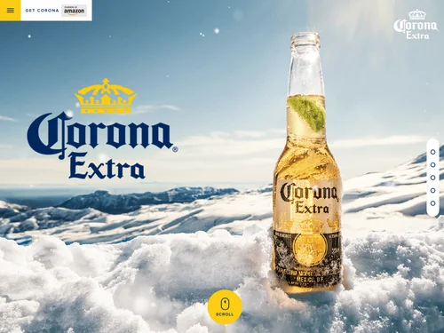 「Corona Extra - コロナ・エキストラ / コロナビール公式サイト」のキャプチャ画像