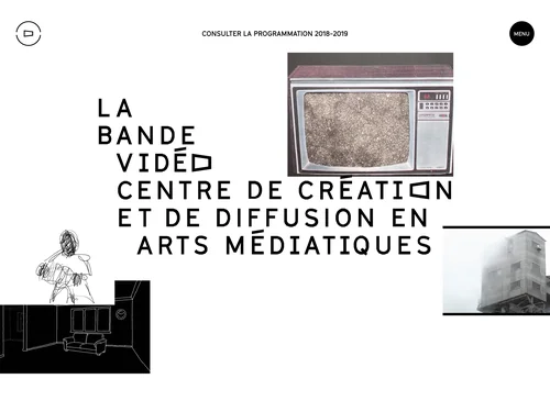 「La Bande Vidéo &mdash; Centre de création et de diffusion en arts médiathiques」のキャプチャ画像