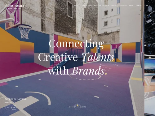 「Home | Fubiz • Studio」のキャプチャ画像