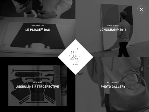 「Longchamp – Le Pliage 20th Anniversary」のキャプチャ画像