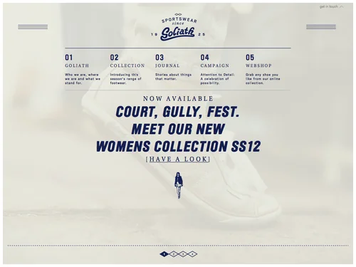 「Goliath Sportswear」のキャプチャ画像