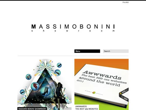 「Home - Massimo Bonini Showroom」のキャプチャ画像