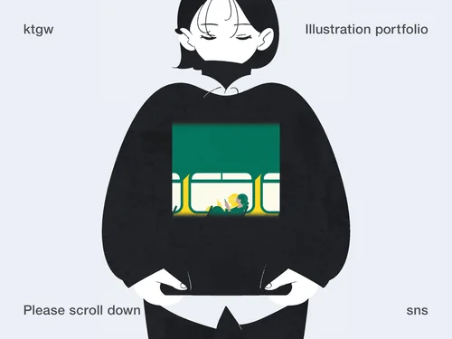 「北川太我｜イラストレーションサイト」のキャプチャ画像