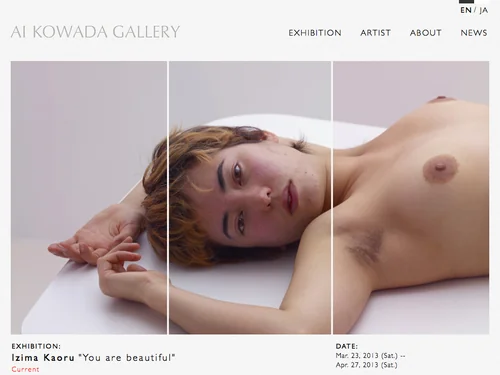 「AI KOWADA GALLERY」のキャプチャ画像