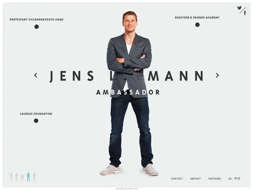 「Offizielle Homepage von Jens Lehmann | Official website of Jens Lehmann」のキャプチャ画像
