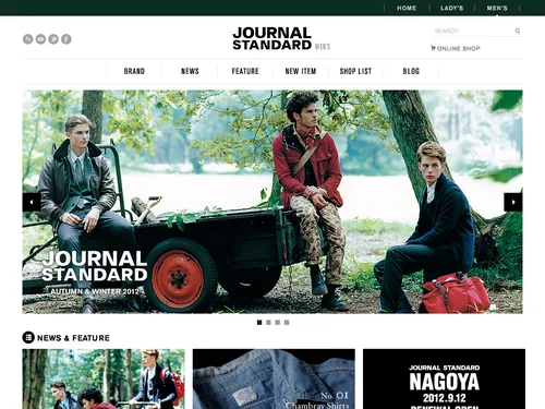 「ジャーナルスタンダード メンズ | JOURNAL STANDARD MEN'S」のキャプチャ画像