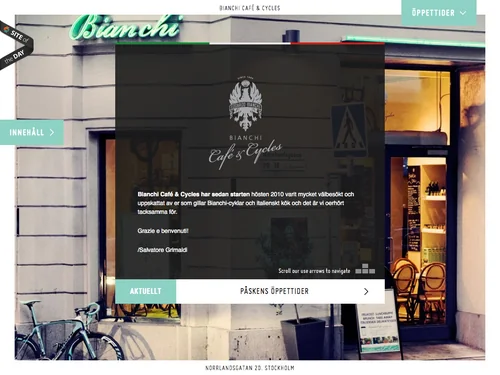 「BIANCHI CAFÉ & CYCLES」のキャプチャ画像