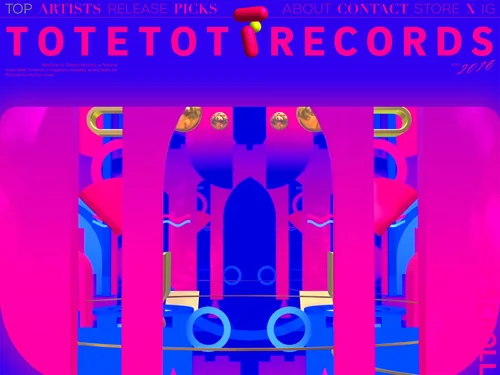 「TOTETOT RECORDS-A fictional music label」のキャプチャ画像