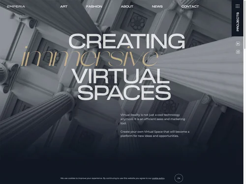 「Creating virtual experiences for Art &amp; Fashion - Emperia」のキャプチャ画像
