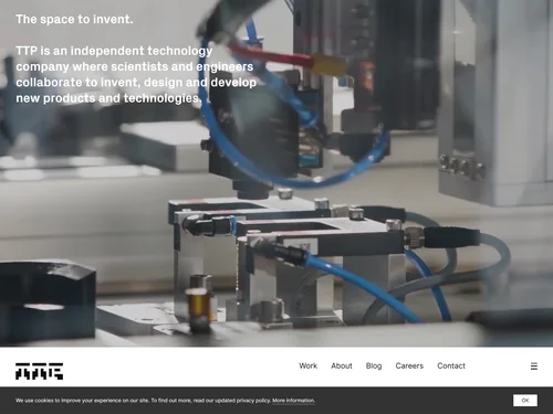 「Technology and Product Development - TTP」のキャプチャ画像