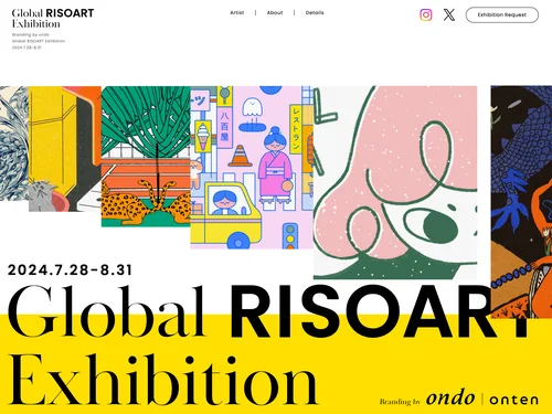 「Global RISOART Exhibition」のキャプチャ画像