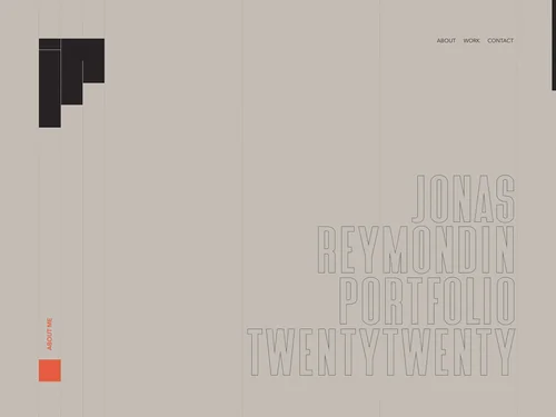 「Jonas Reymondin – UX/UI Designer + Front-end Developer」のキャプチャ画像