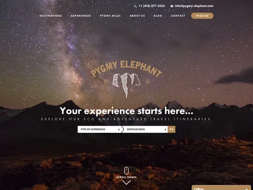 「Adventure travel agency | Pygmy Elephant」のキャプチャ画像