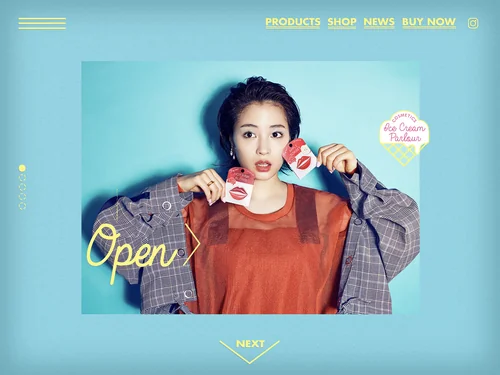 「ice cream parlour cosmetics | 資生堂」のキャプチャ画像