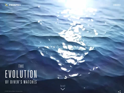 「The Evolution of Diver's Watches | SEA | Prospex | Seiko Watch Corporation」のキャプチャ画像