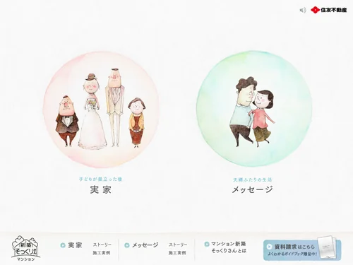 「住友不動産のマンション新築そっくりさんブランドサイト」のキャプチャ画像