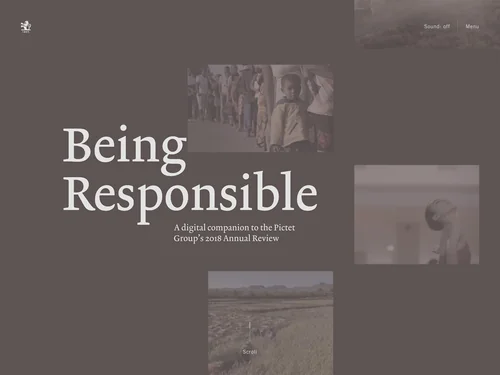 「Introduction | Being Responsible | Pictet」のキャプチャ画像