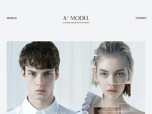 「AI model（AIモデル） -- AIで生成したファッションモデルでアパレル企業のDXを支援」のキャプチャ画像