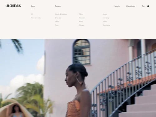 「JACQUEMUS | Official website」のキャプチャ画像