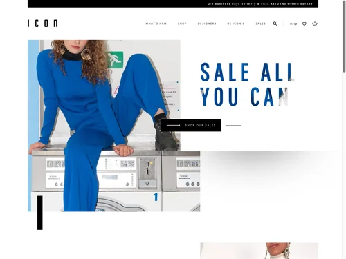 「ICON I Shop women’s luxury designer fashion online.」のキャプチャ画像