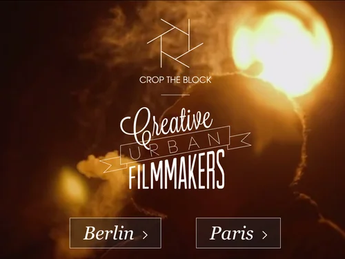 「CROP THE BLOCK | Creative filmmakers and videos from Paris and Berlin」のキャプチャ画像