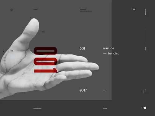 「Aristide Benoist — Creative Developer」のキャプチャ画像