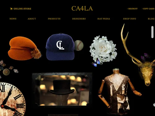 「CA4LA（カシラ） | CA4LA（カシラ）は帽子文化を世界に発信します」のキャプチャ画像