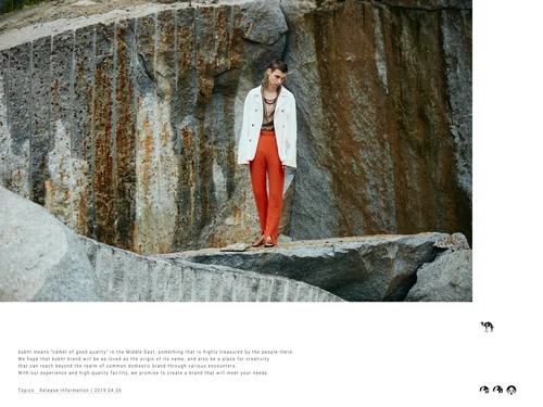 「bukht | offical web site」のキャプチャ画像