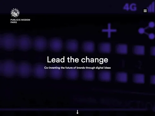 「Publicis Modem - Agence de marketing Interactif et Digital」のキャプチャ画像