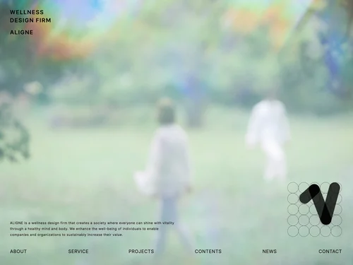 「Wellness Design Firm ALIGNE」のキャプチャ画像