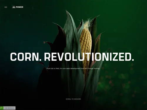 「Pioneer – Corn. Revolutionized.」のキャプチャ画像