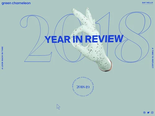 「2018 - A Year In Review from Green Chameleon」のキャプチャ画像