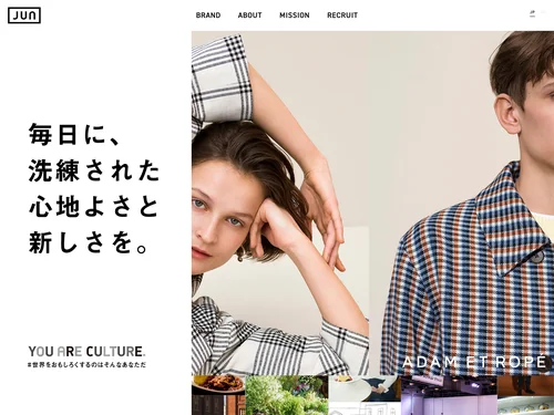 「JUN Co.,LTD. | ジュングループ公式サイト」のキャプチャ画像