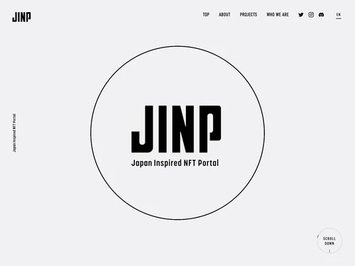 「JINP - Japan Inspiration NFT Project」のキャプチャ画像