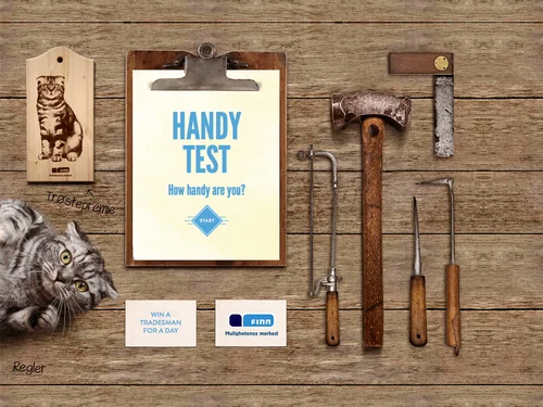 「FINN.no presents the Handy test!」のキャプチャ画像