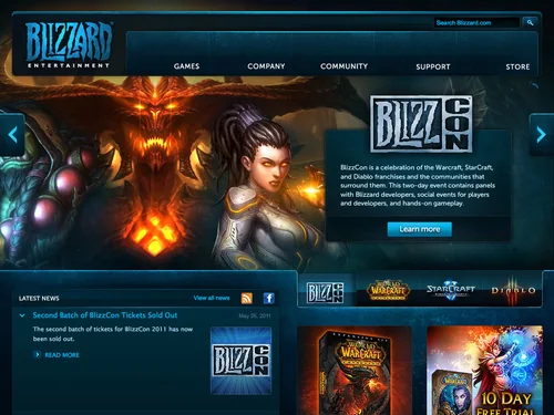 「Blizzard Entertainment」のキャプチャ画像